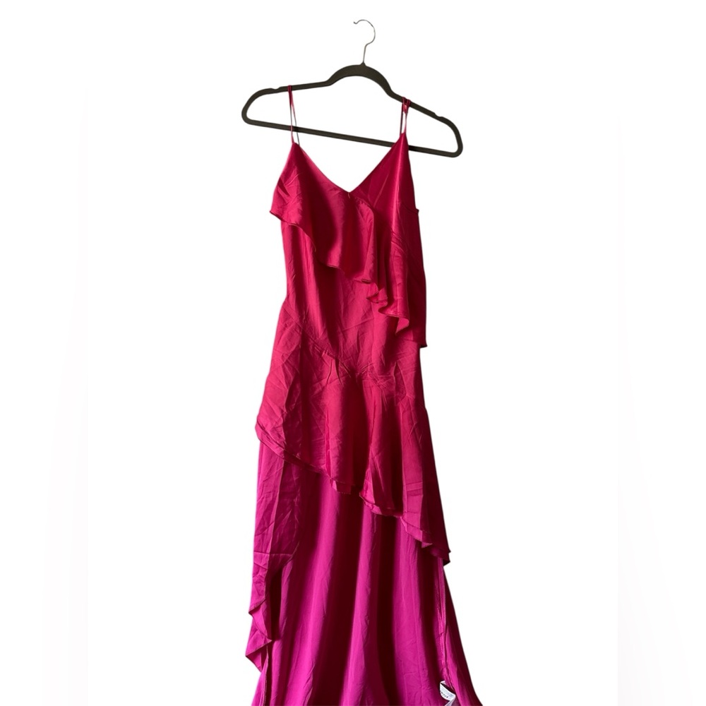 Forever 21 Fuchsia Asymmetrical Dress